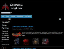 Tablet Screenshot of castlevaniacrypt.com